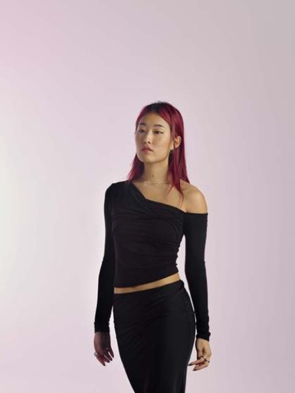 Geel Revolve Nico Twist Top Off Shoulder Black Size Small Modal EUC